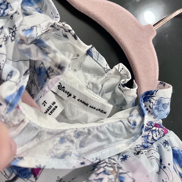 Janie & Jack Disney Frozen Toile Dress 2t - Picture 8 of 9
